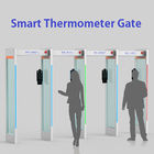 High Accuracy Walk Through Metal Detector Human Body Temperature Measurement Scanner